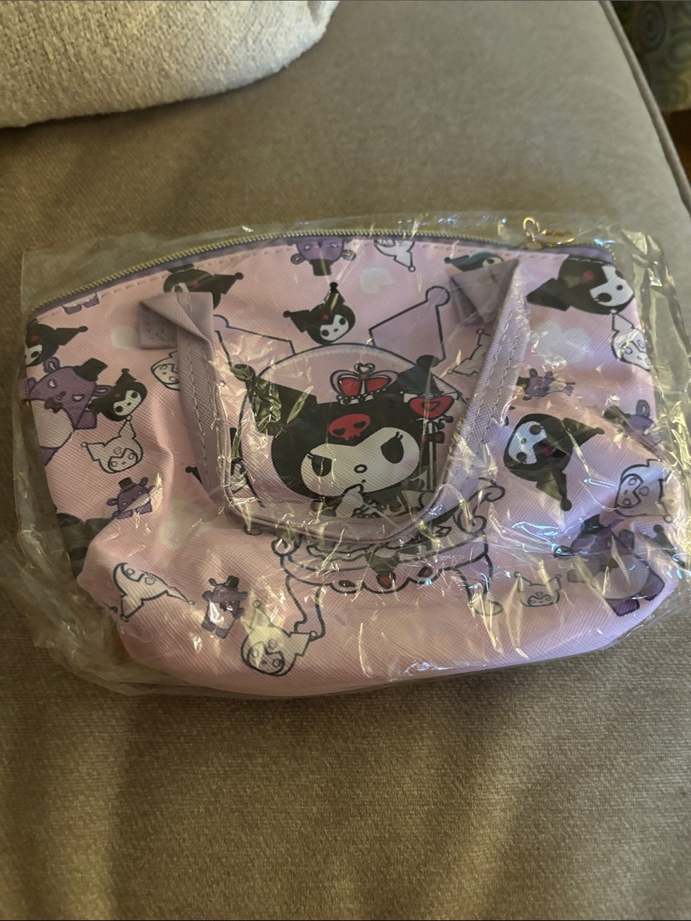 Sanrio Kuromi Lavender Pink Kids Tote Bag